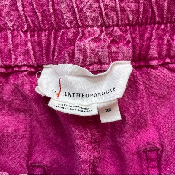 Anthropologie Women's Pink Rhys Utility Jogger LINEN Blend in Size XS - Picture 5 of 10